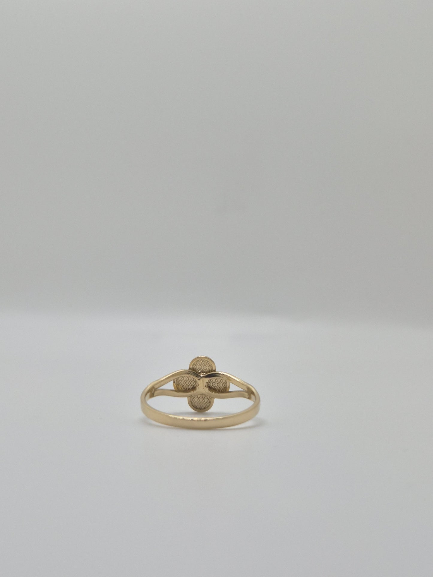 14K Gold Flower Nugget Ring