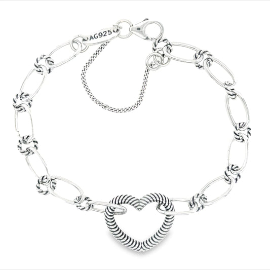 Heart Bracelet - 925 Silver