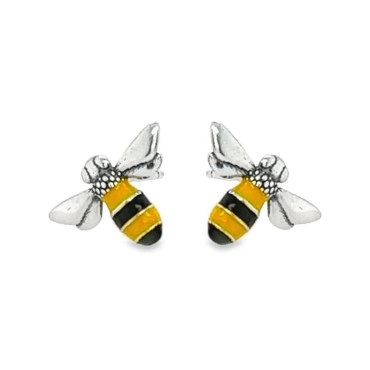Bee Earrings - 925 Silver