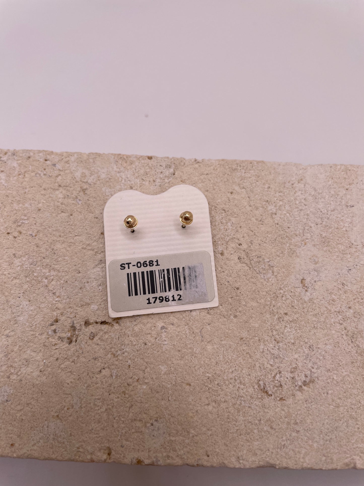 14k bow cz screw back earrings