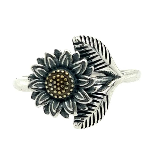 Sunflower Ring - 925 Silver