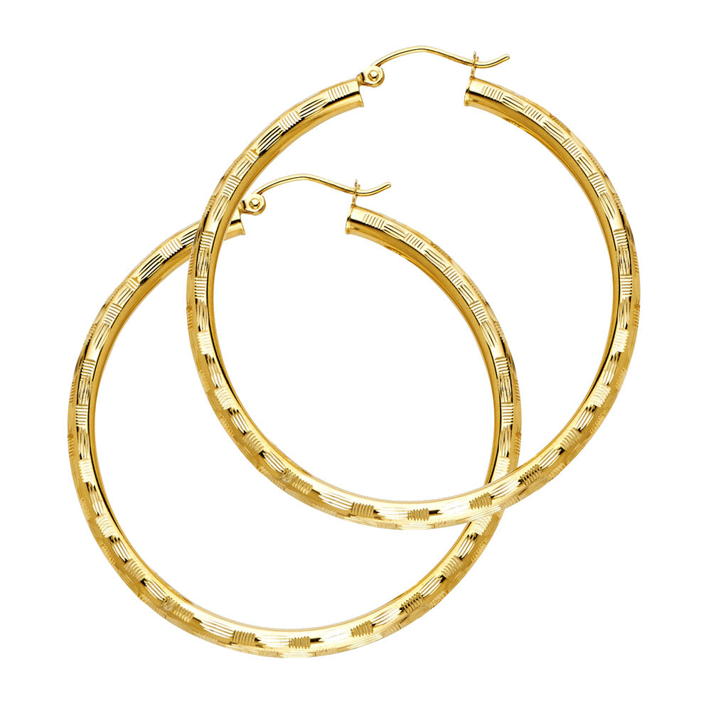 14K Gold Main Character Hoops
