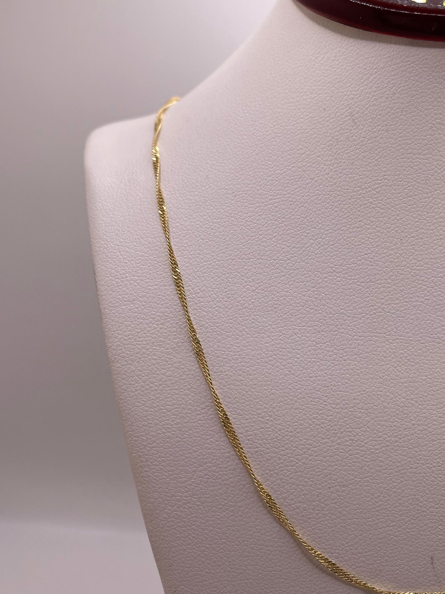 14k gold 1.2mm singapore chain