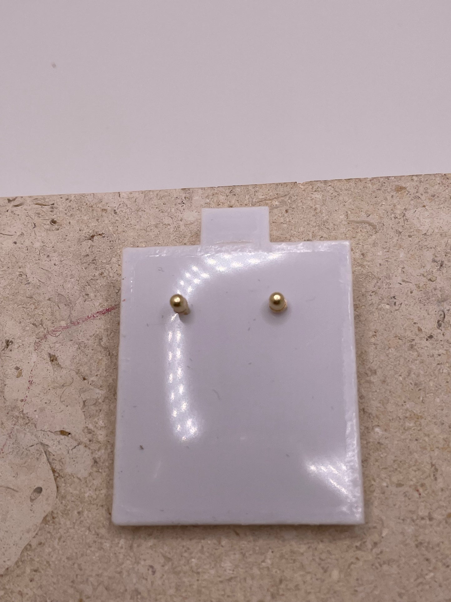 14k gold cz flower earrings