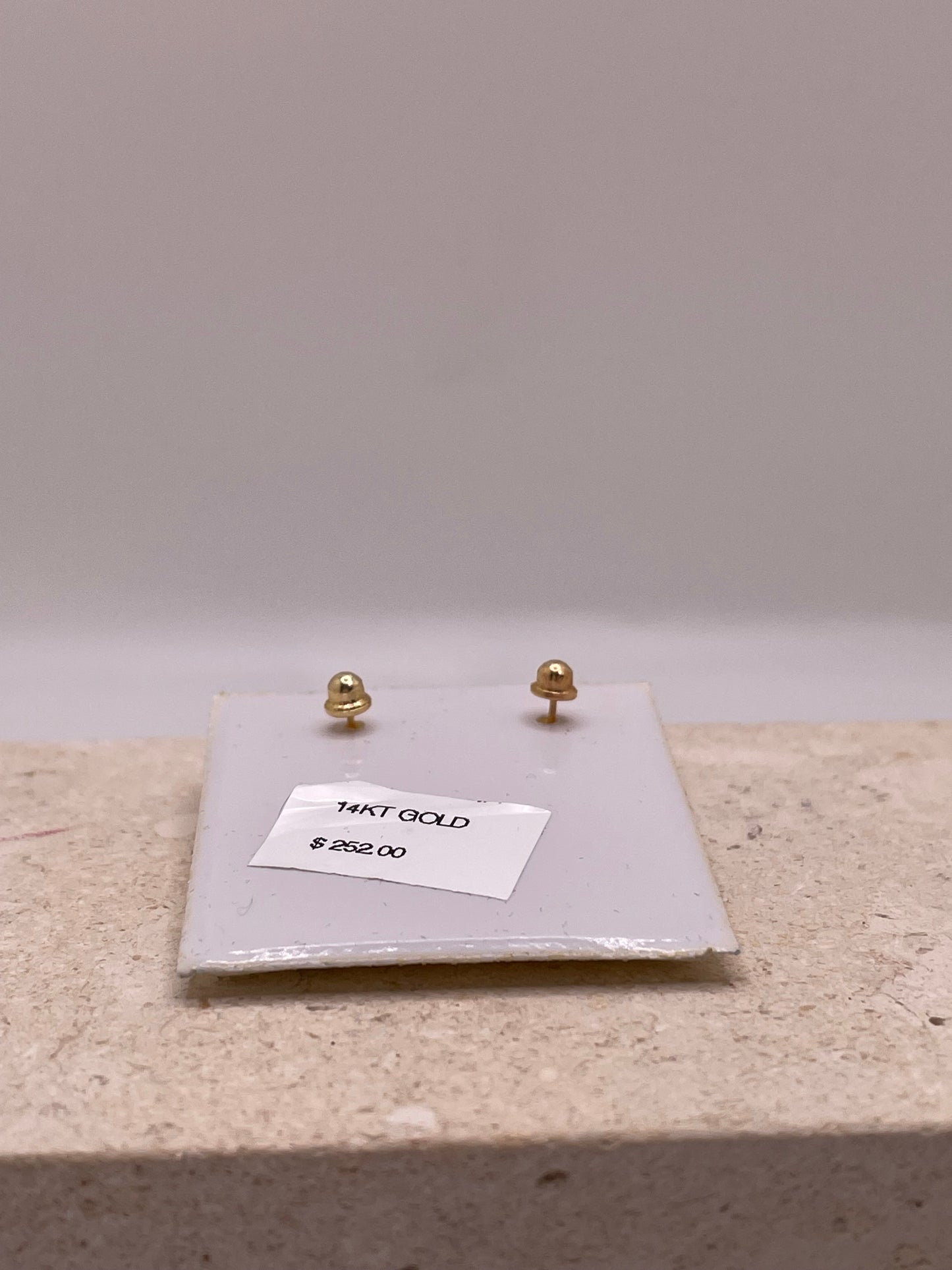 14k Gold Butterfly Earrings with Light Blue CZ