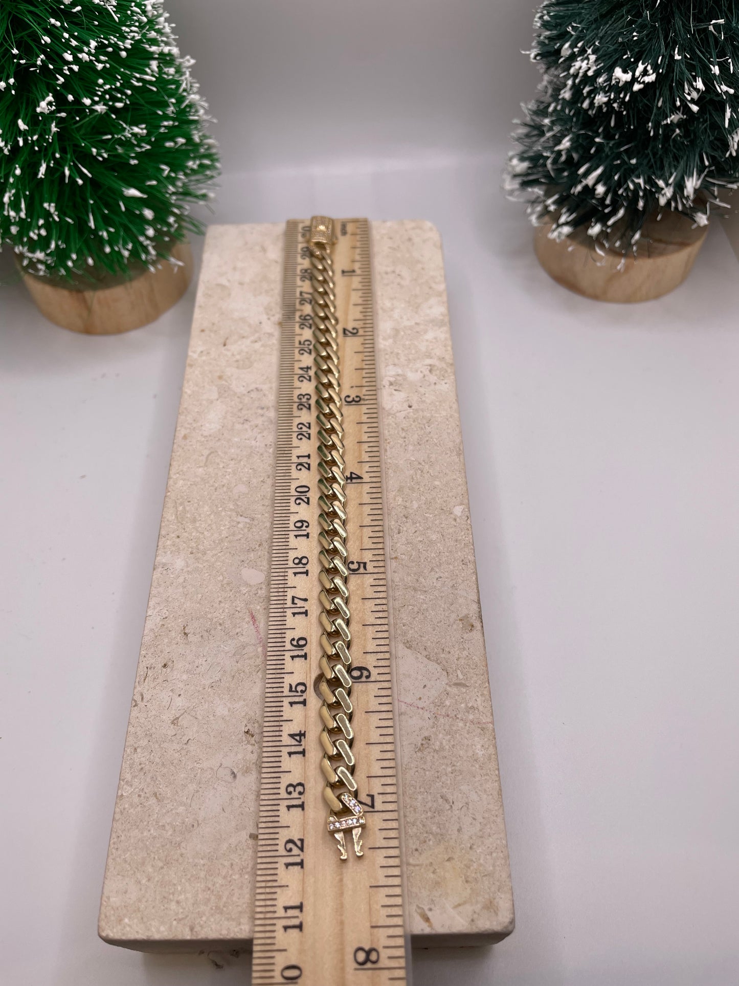 14k gold monaco cuban bracelet (7.5 inches)