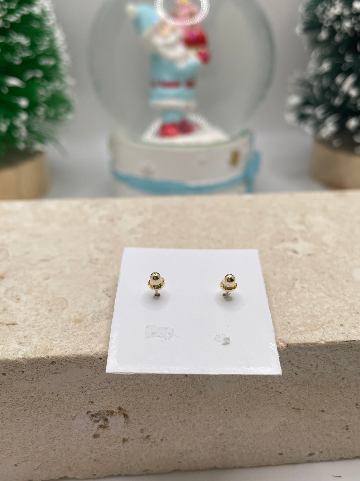 14k gold bow earrings