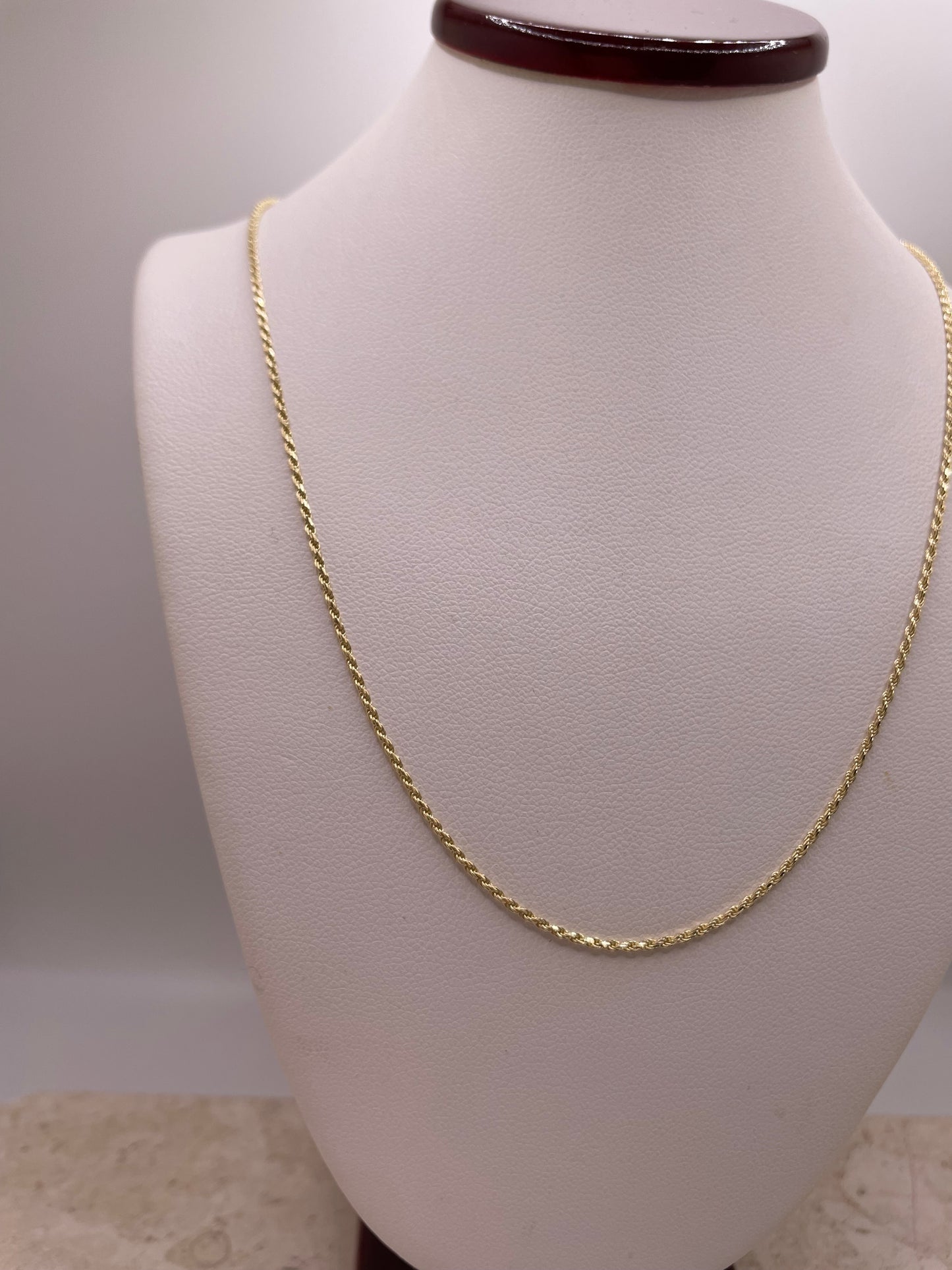 14k gold 1.2mm rope chain