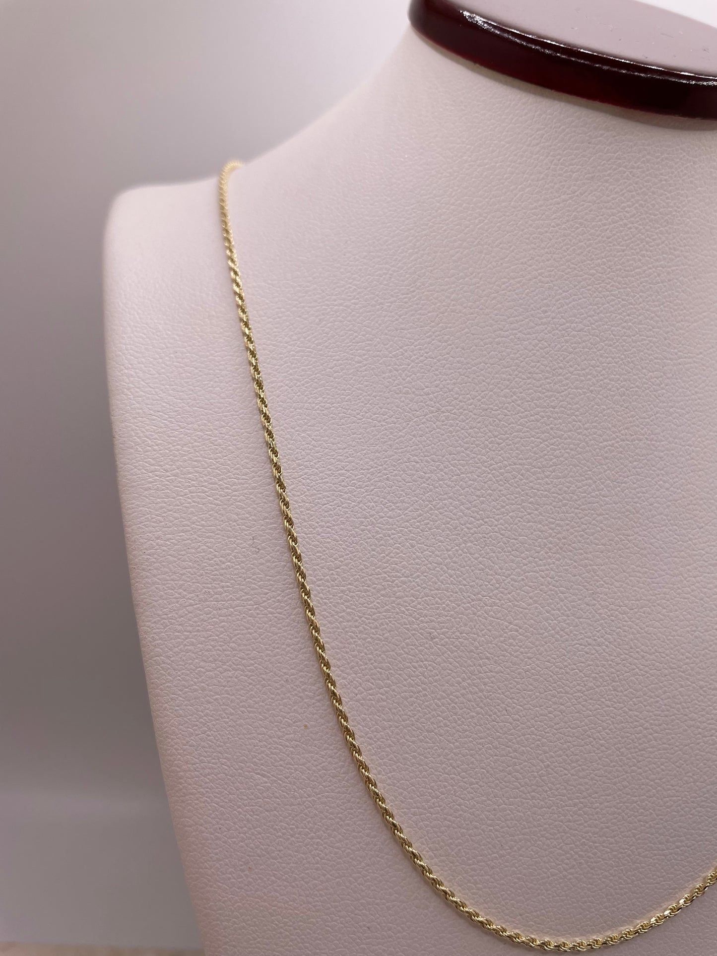 14k gold 1.2mm rope chain