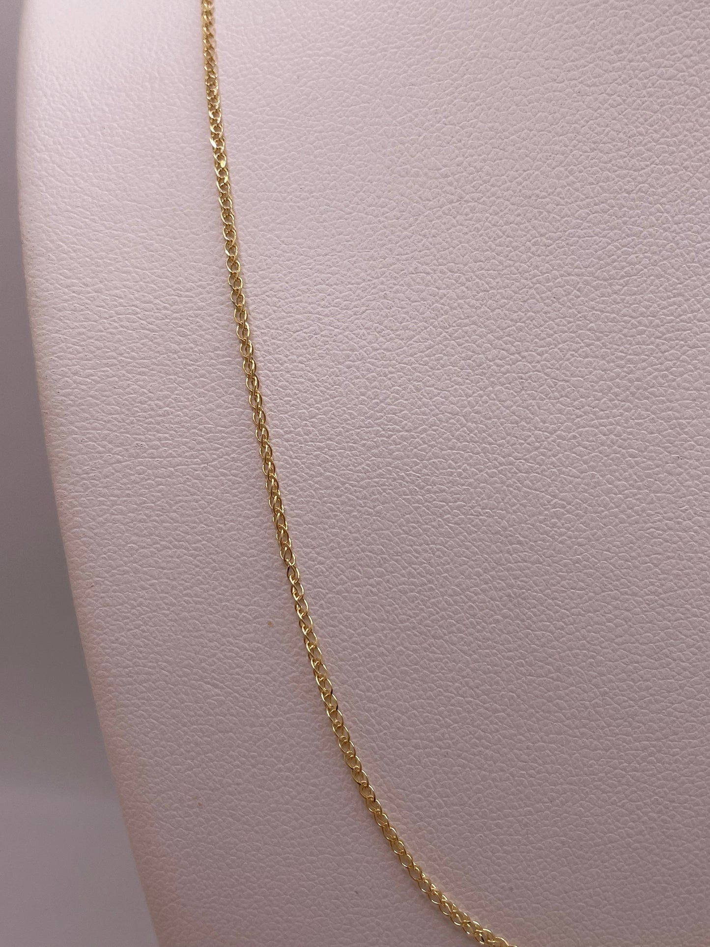 14k gold flat open wheat chain (0465)