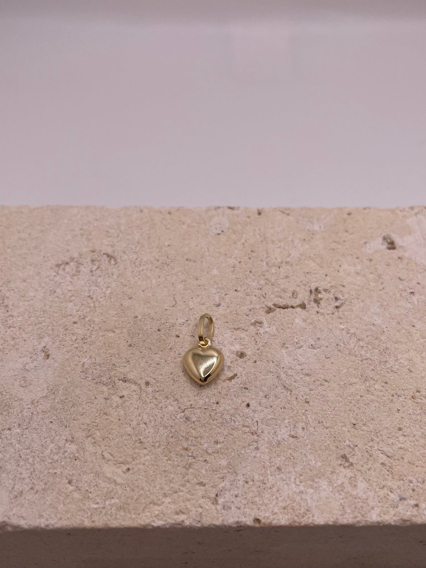 14k 3d heart pendant (0446)