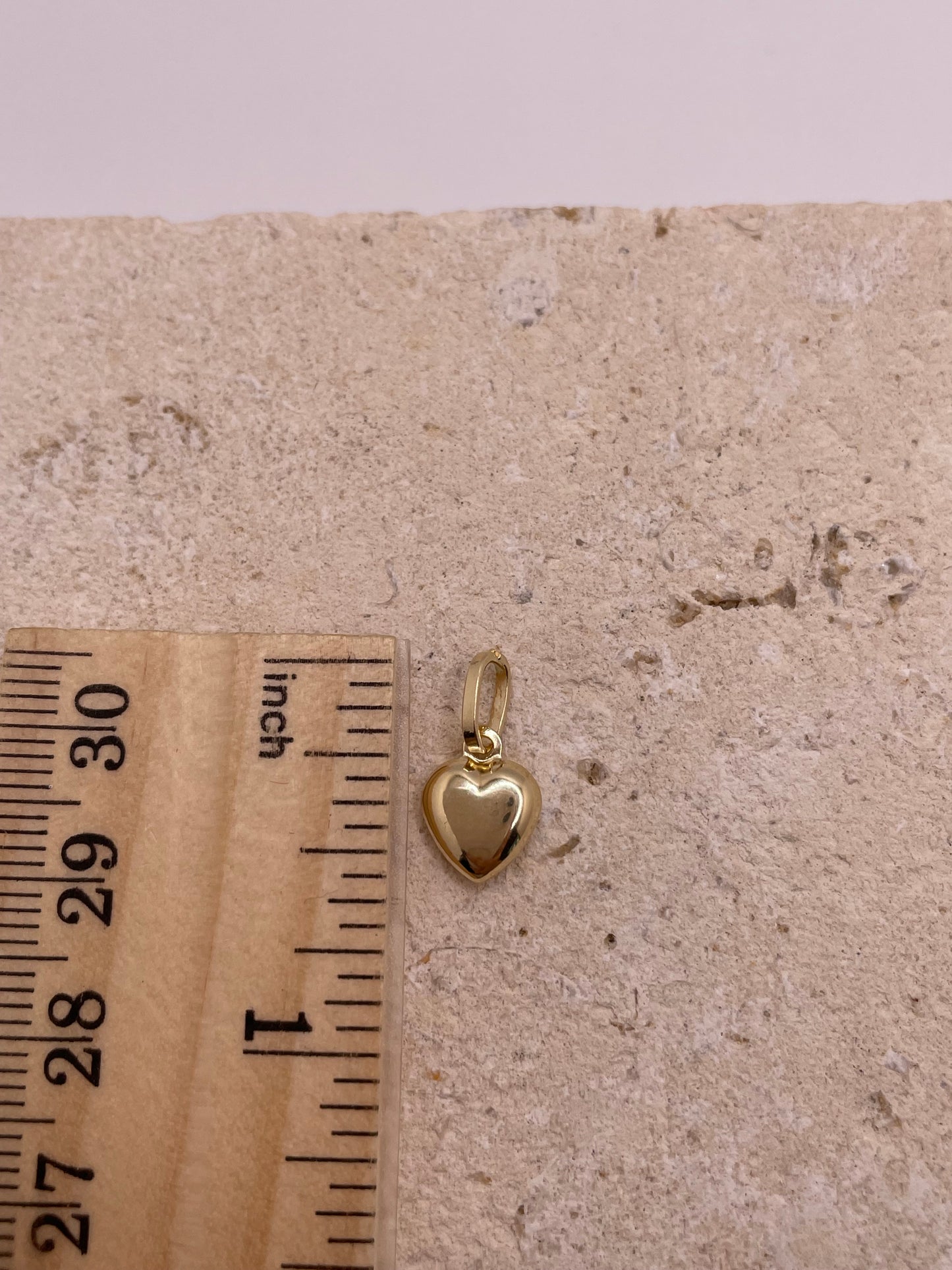 14k 3d heart pendant (0446)