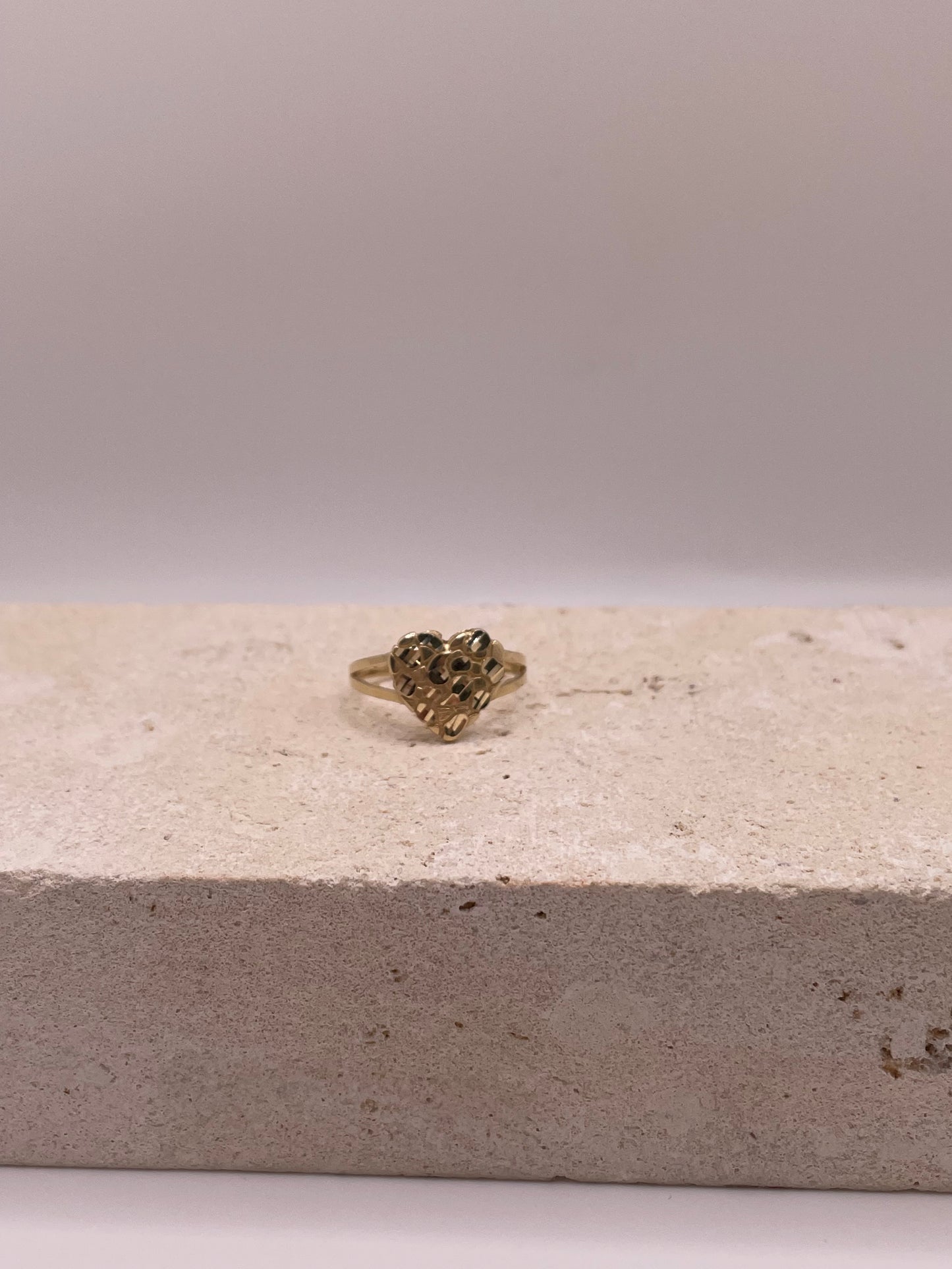 14k gold his & hers matching nugget ring set