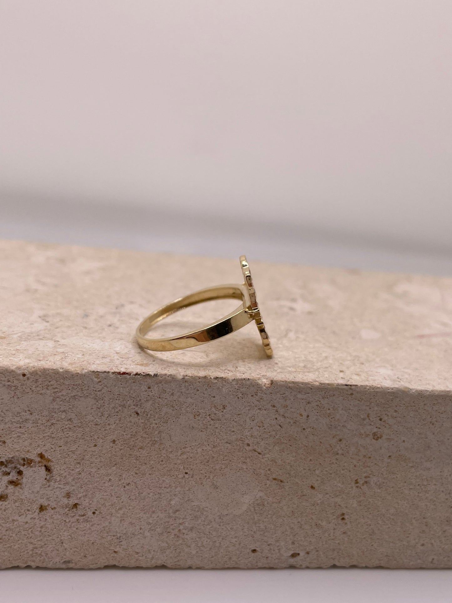 14k gold hello kitty full body ring
