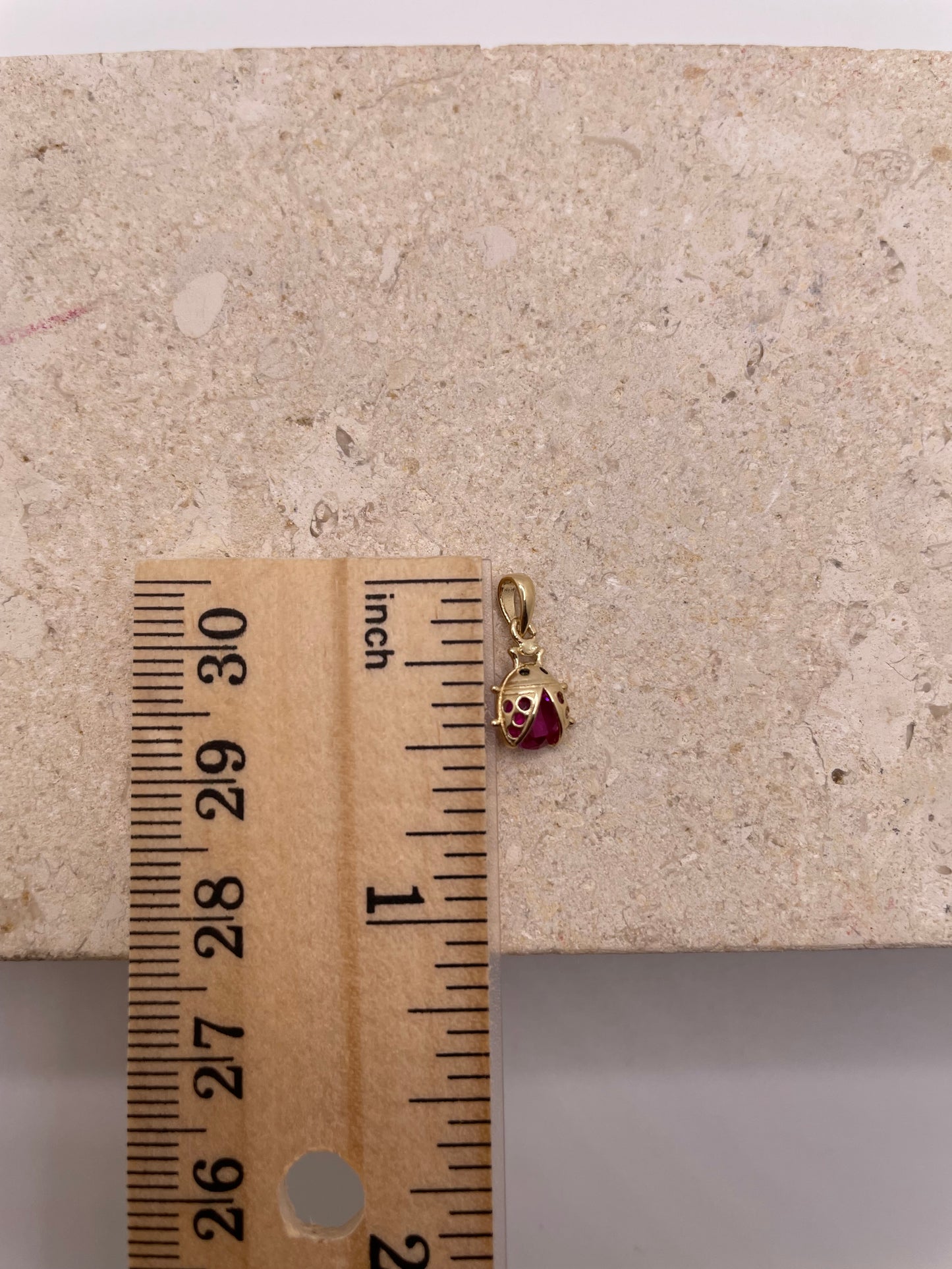 14K Gold Ladybug Pendant (S)