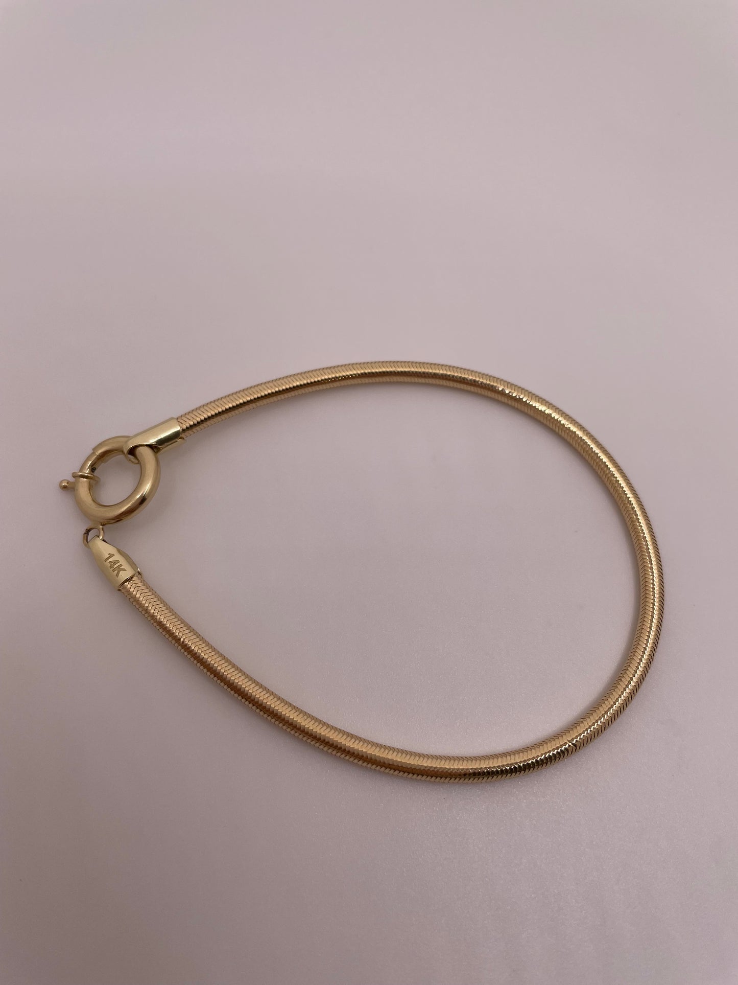 petite luxe - 14k gold flexible bangle