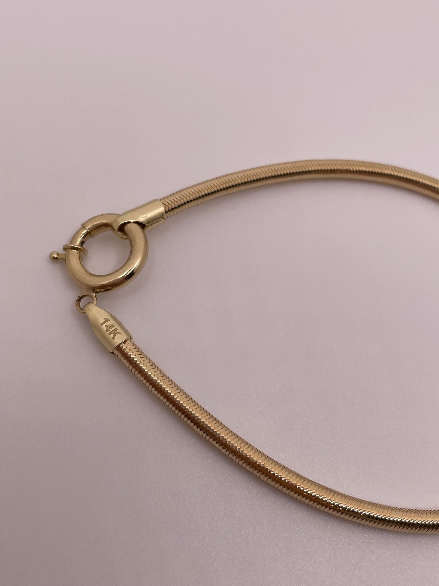petite luxe - 14k gold flexible bangle