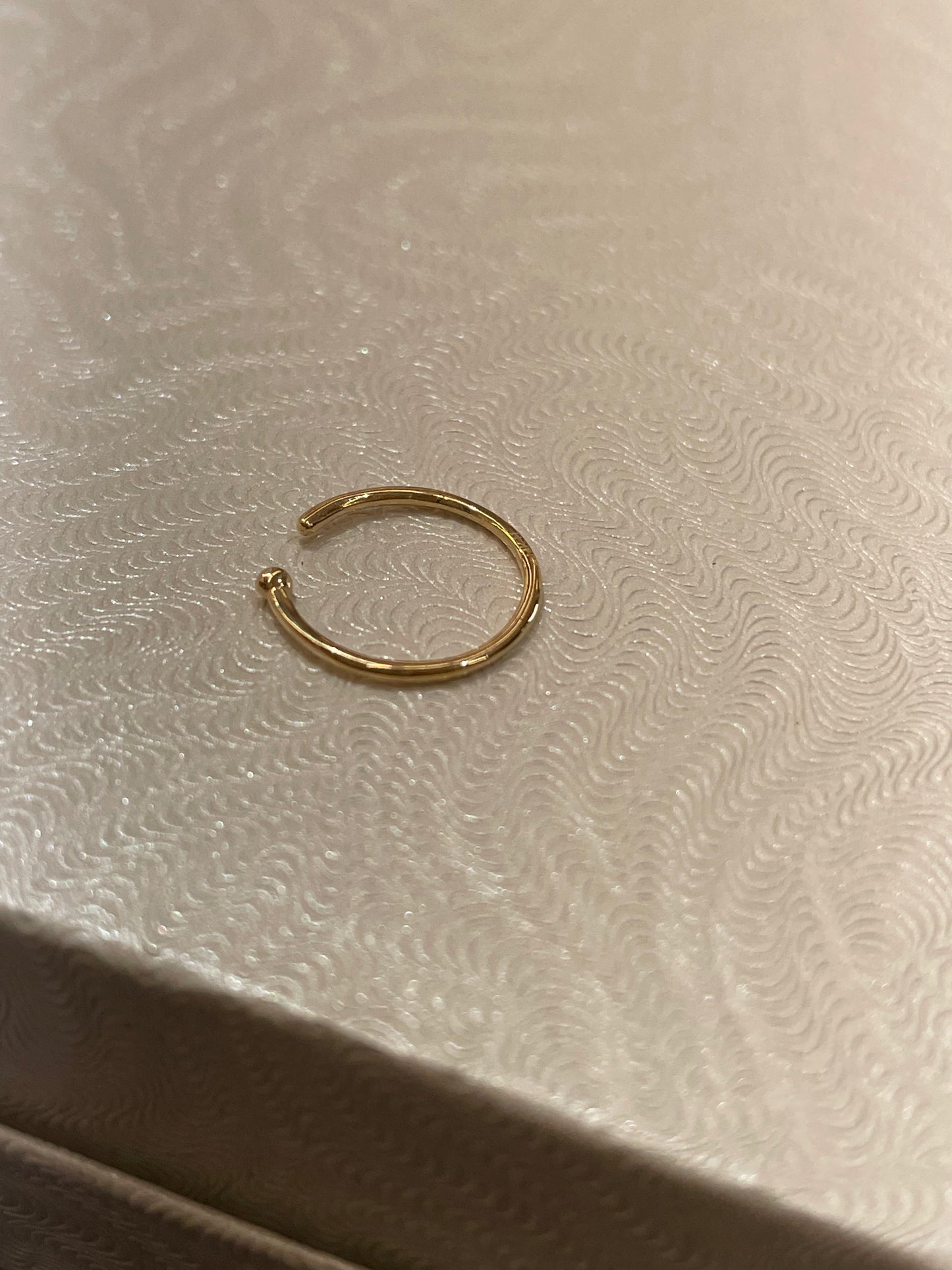 14K Gold Nose Ring Hoop