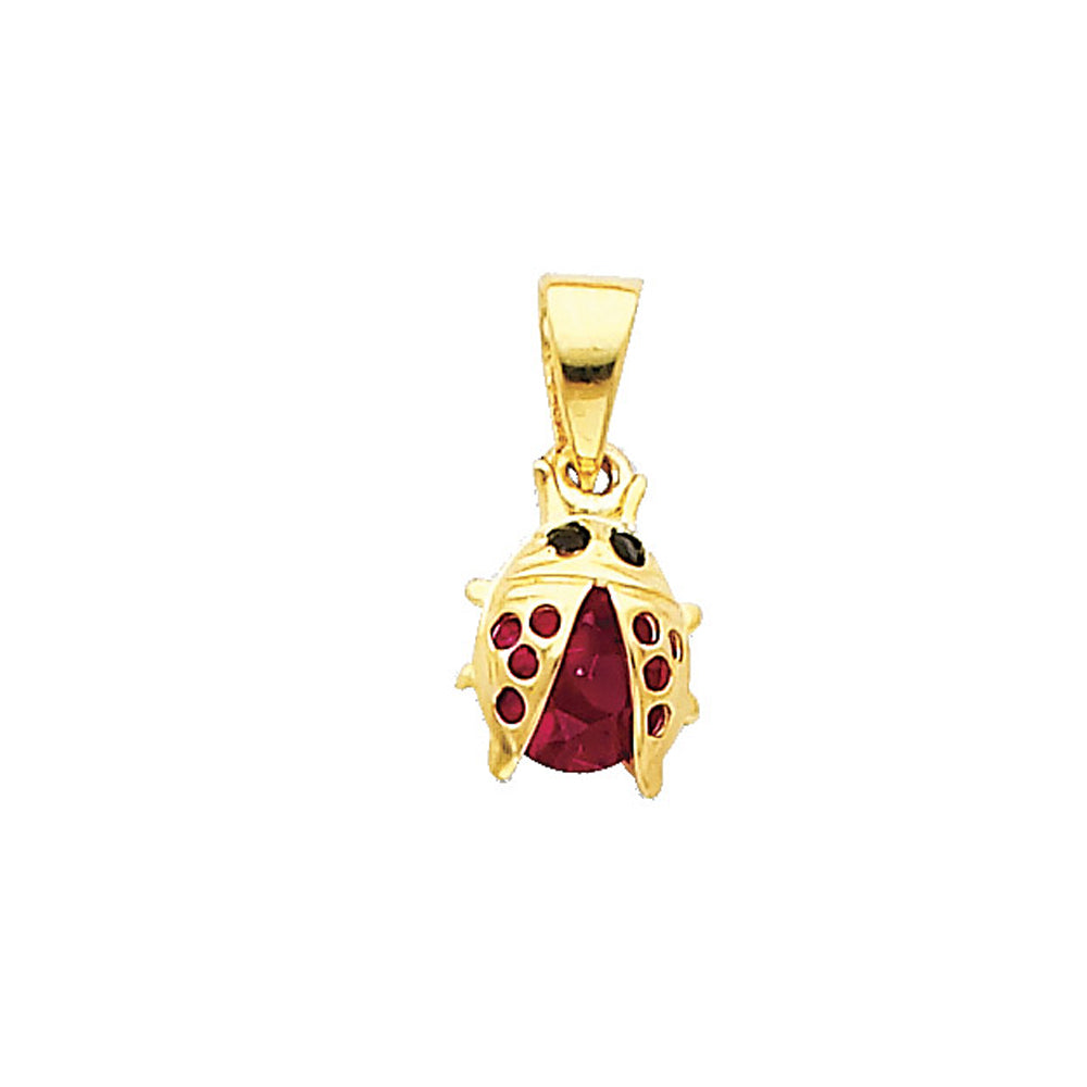 14K Gold Ladybug Pendant (S)