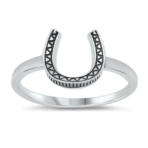 Horseshoe Ring - 925 Silver