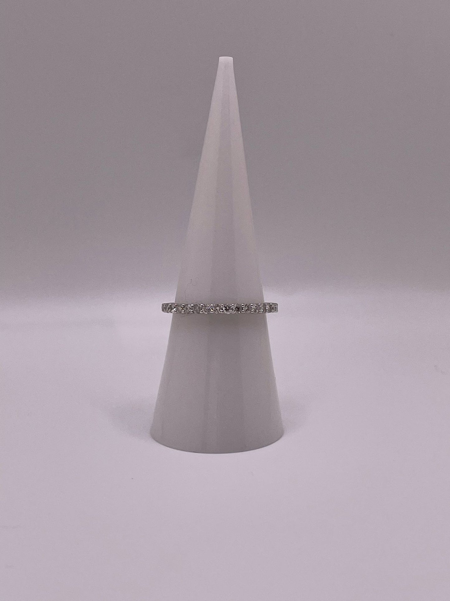 14K White Gold Stella Diamond Band – 0.40 CTW