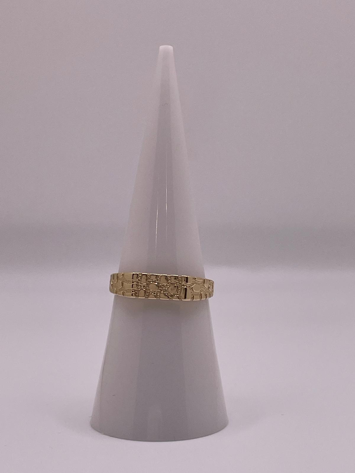 14K Gold Womens Nugget Ring