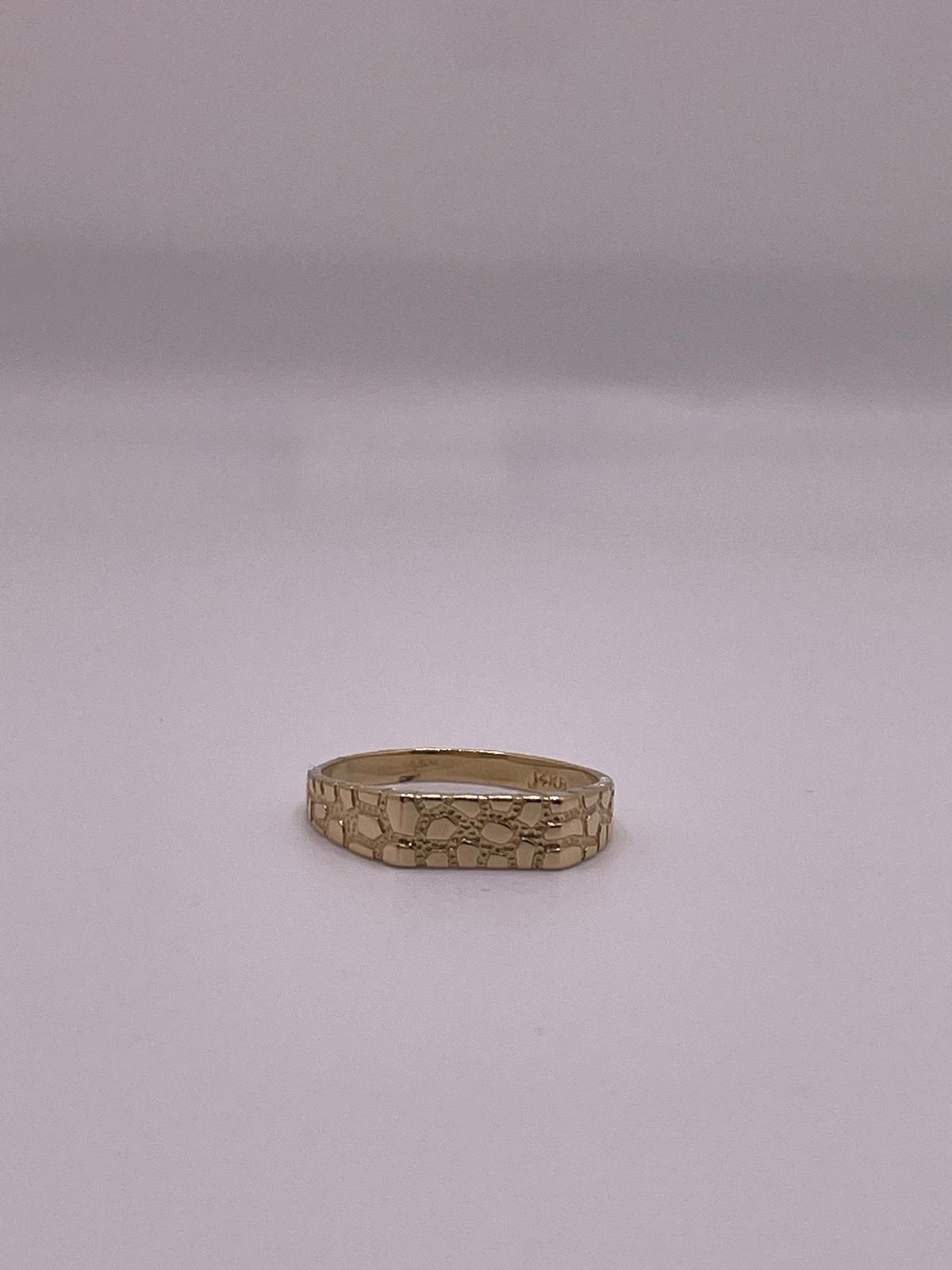14K Gold Womens Nugget Ring