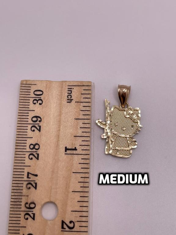 14K Gold Hello Kitty with AK Pendant