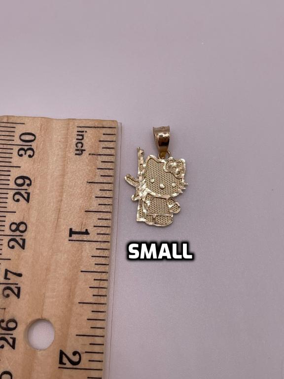 14K Gold Hello Kitty with AK Pendant