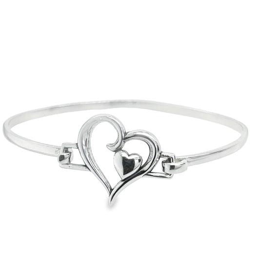 Double Hearts Bracelet - 925 Silver