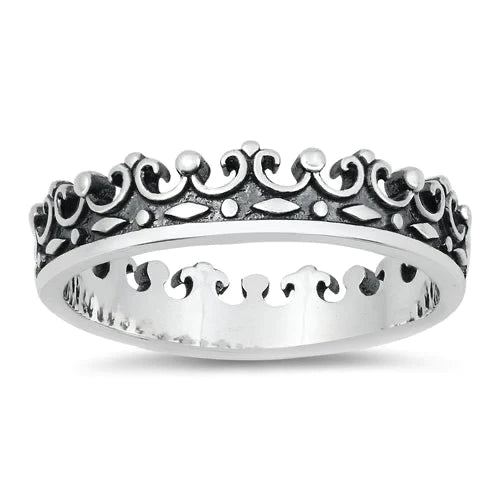 Crown Ring- 925 Silver