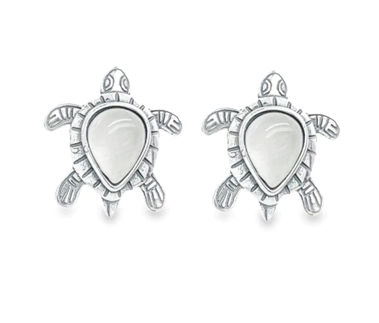 Pearls & Turtles Earrings - 925 Silver