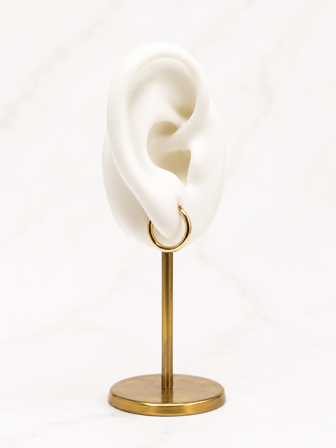 14K Gold Classic Baby Hoops (037)