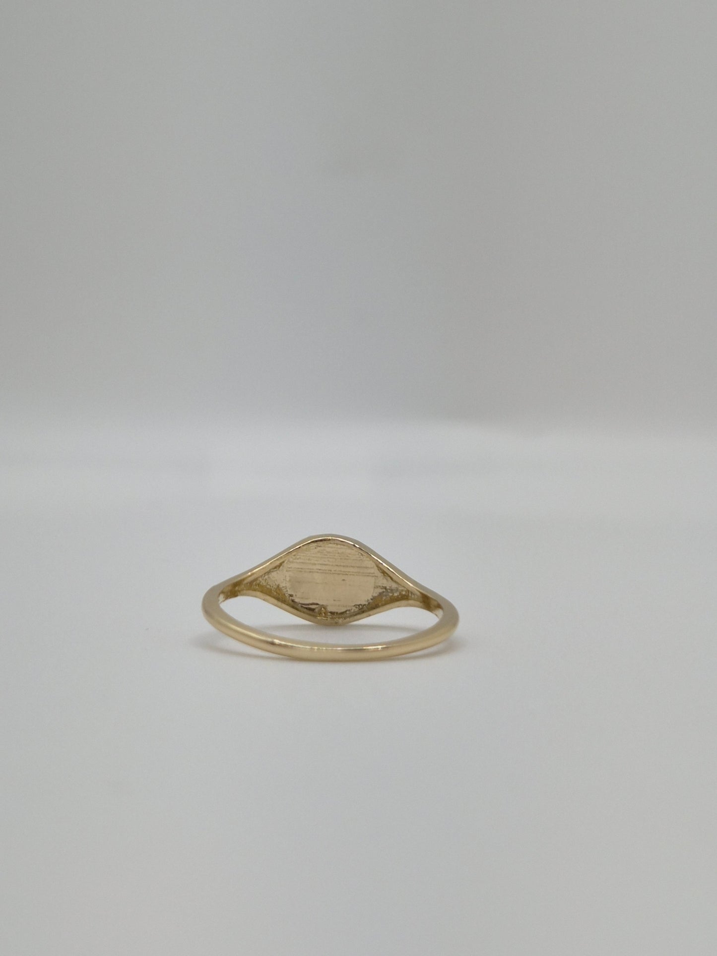 Anillo de mariposa doble con circonita amarilla en oro macizo de 14 quilates