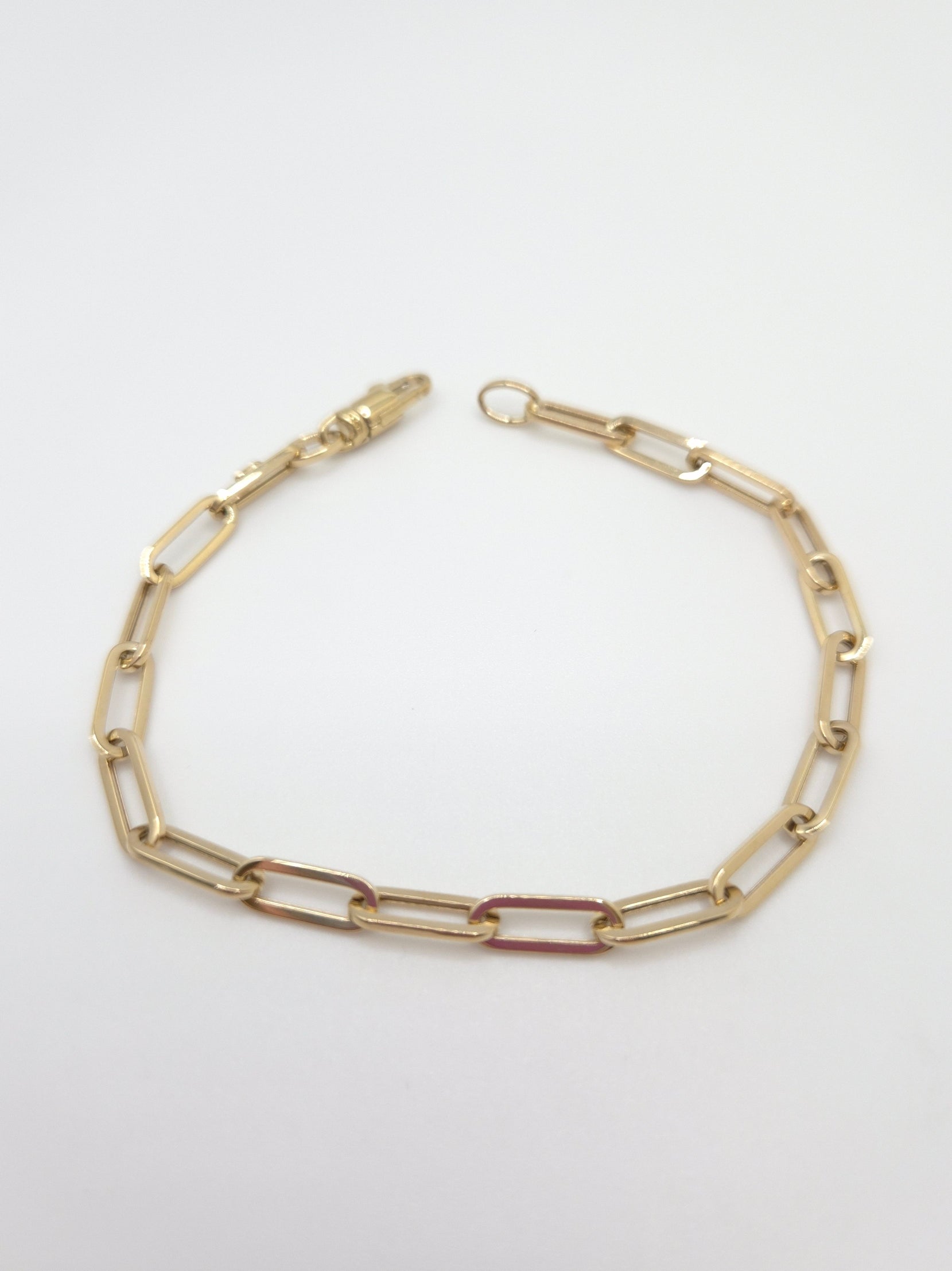 14K Paperclip Bracelet