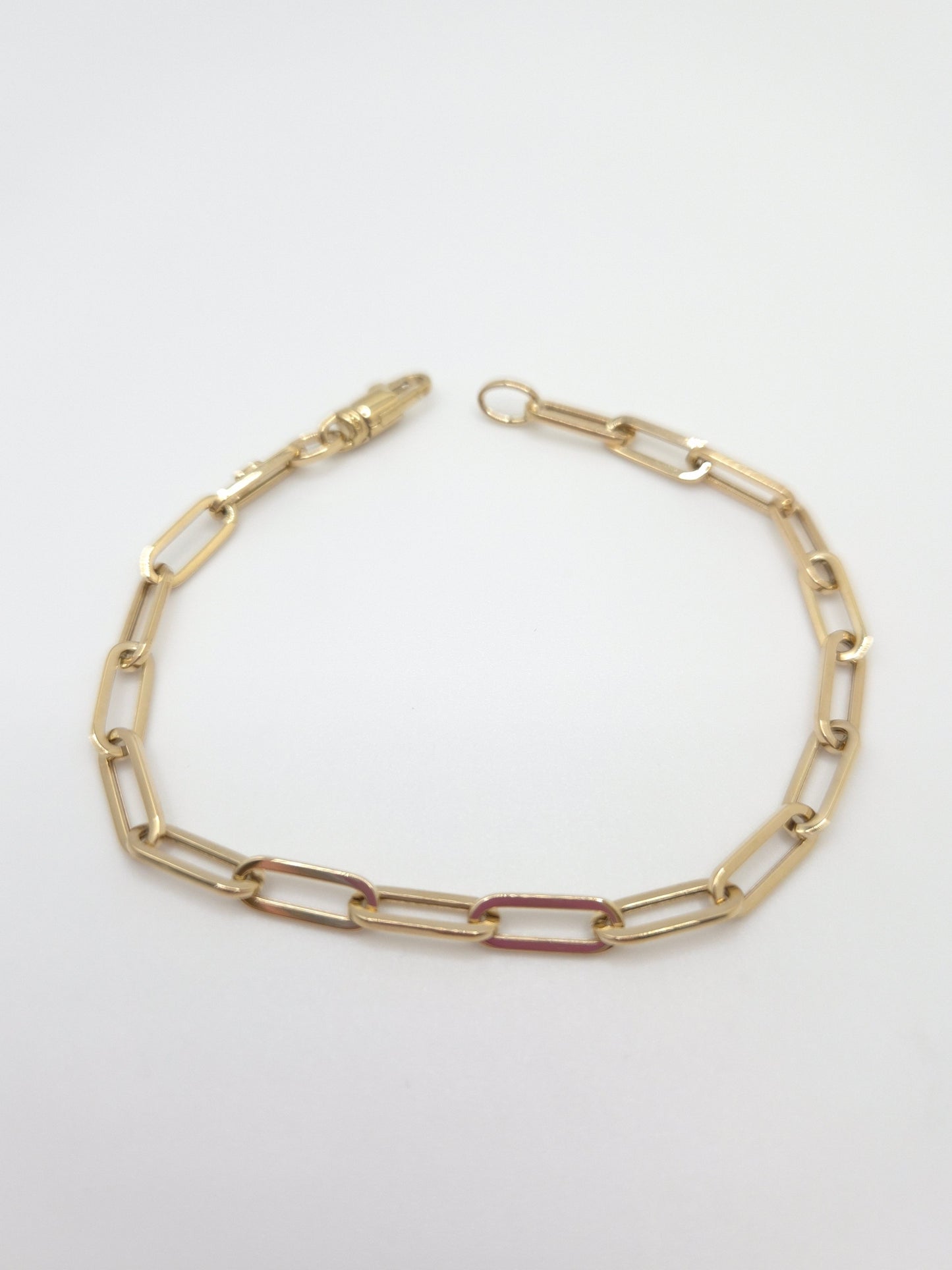 14K Paperclip Bracelet