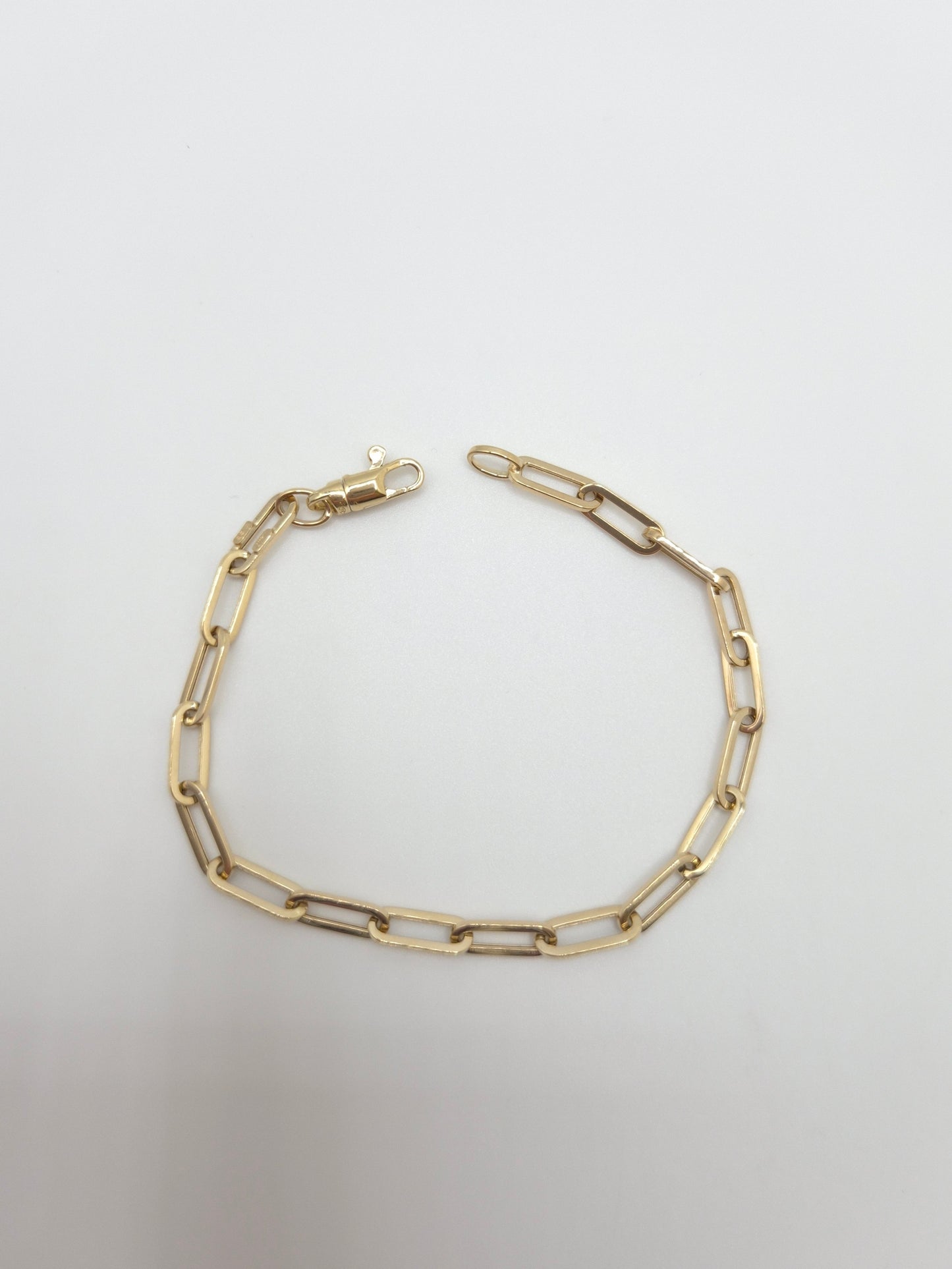 14K Paperclip Bracelet