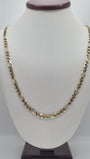 14k solid gold figaro chain 4.0mm