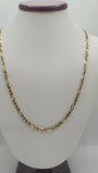 14k solid gold figaro chain 3.1mm