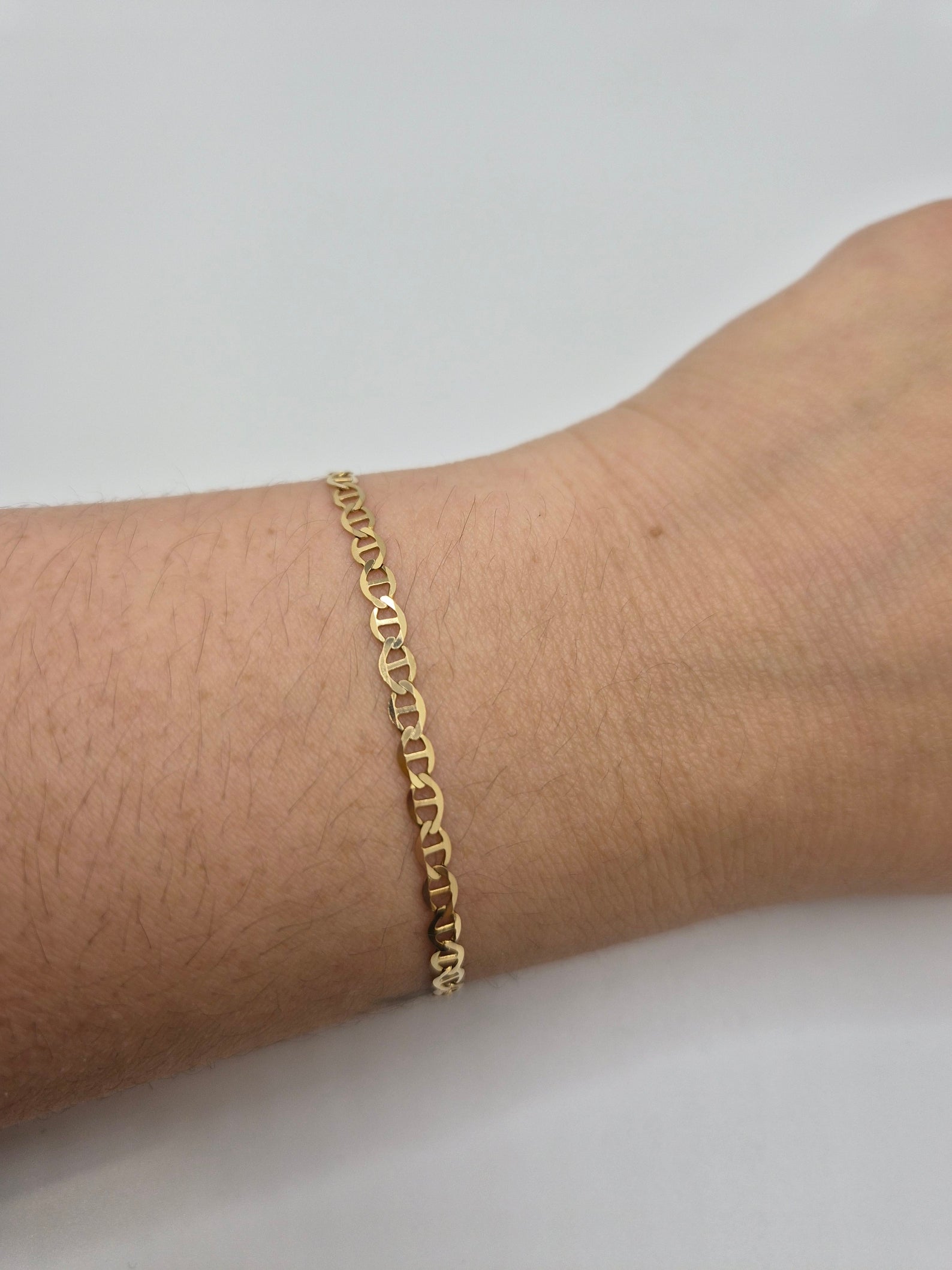 14K Gold Mariner Bracelet – 7"