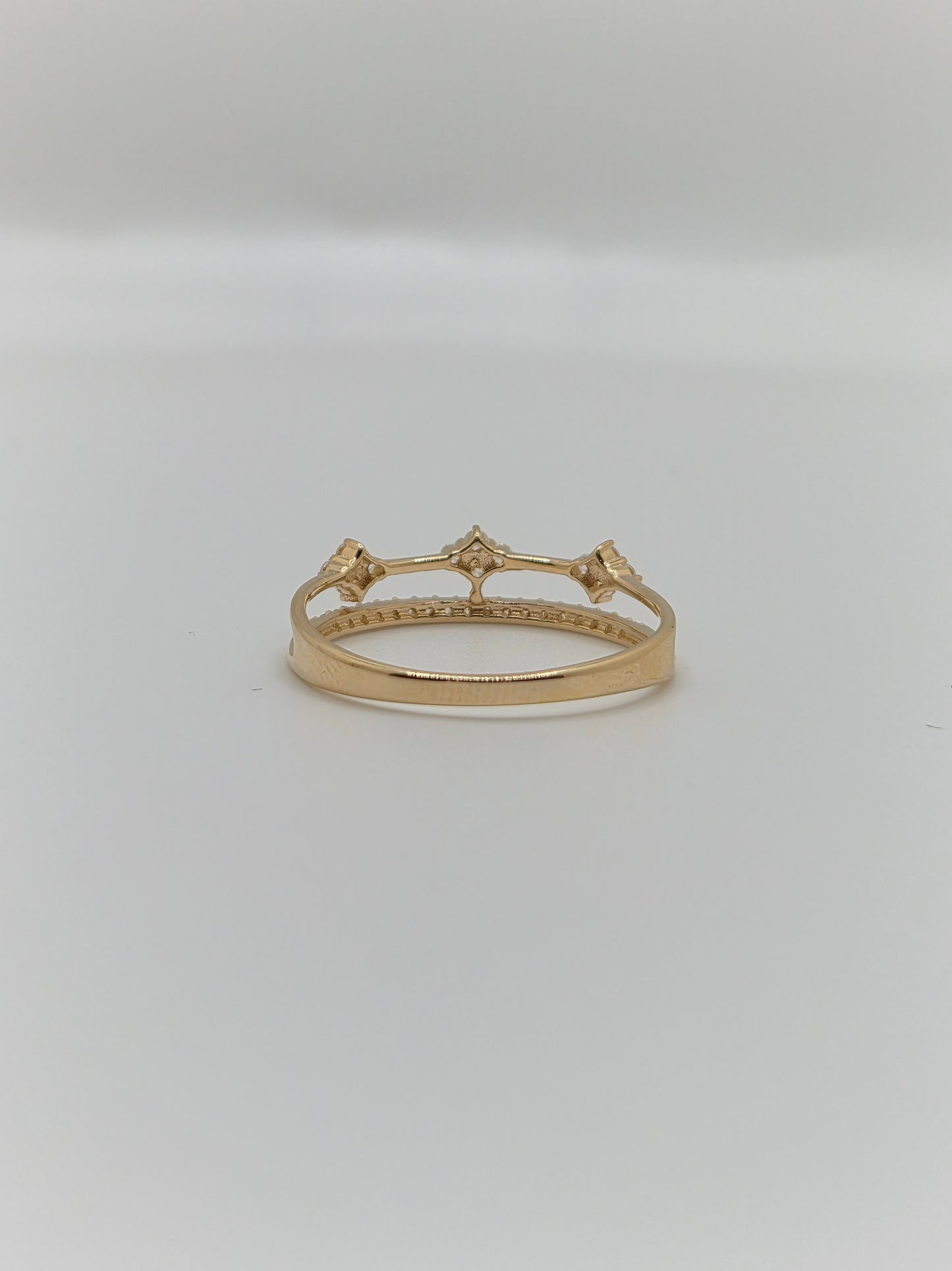 14K Gold Starlight Double Band Ring