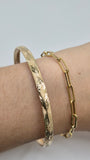 14k Gold Flexible Bangle (74)