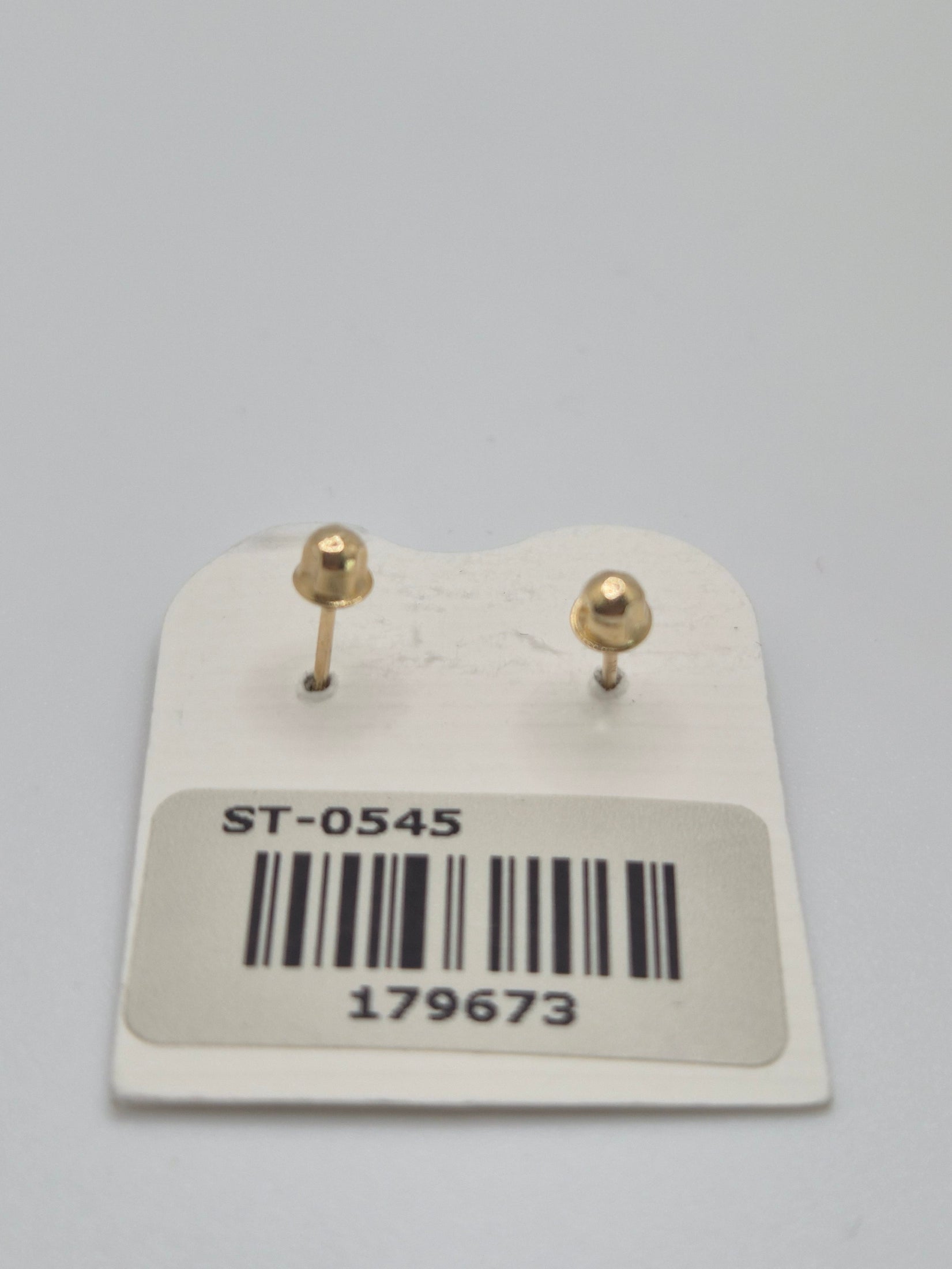 14k CZ Bow Screw Back Earrings (0545)