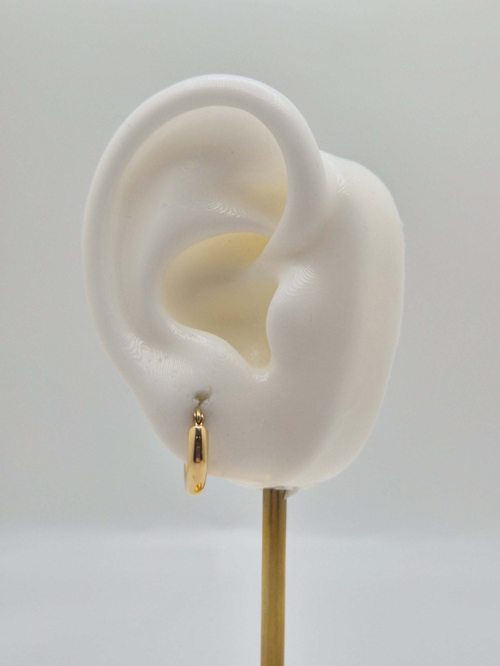 14K Gold Mini Everyday Goldies Hoop Earrings (039)