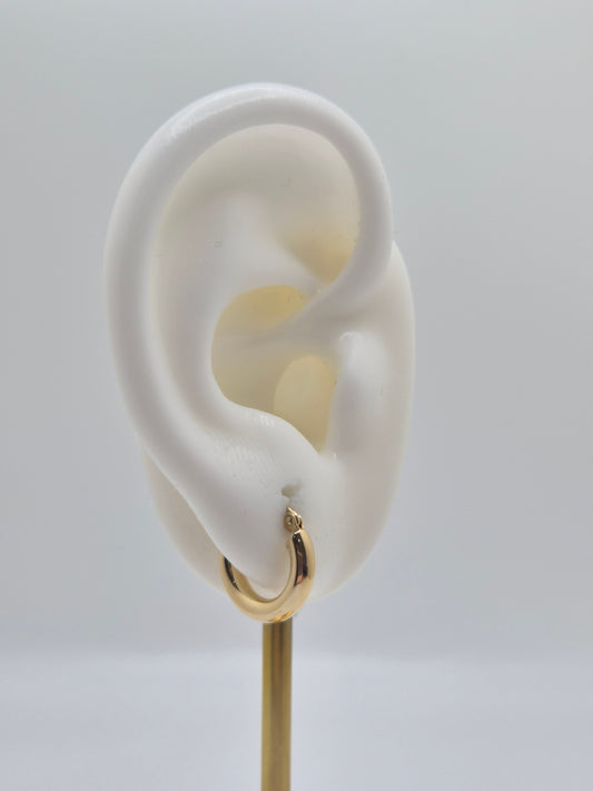 14K Gold Mini Everyday Goldies Hoop Earrings (039)