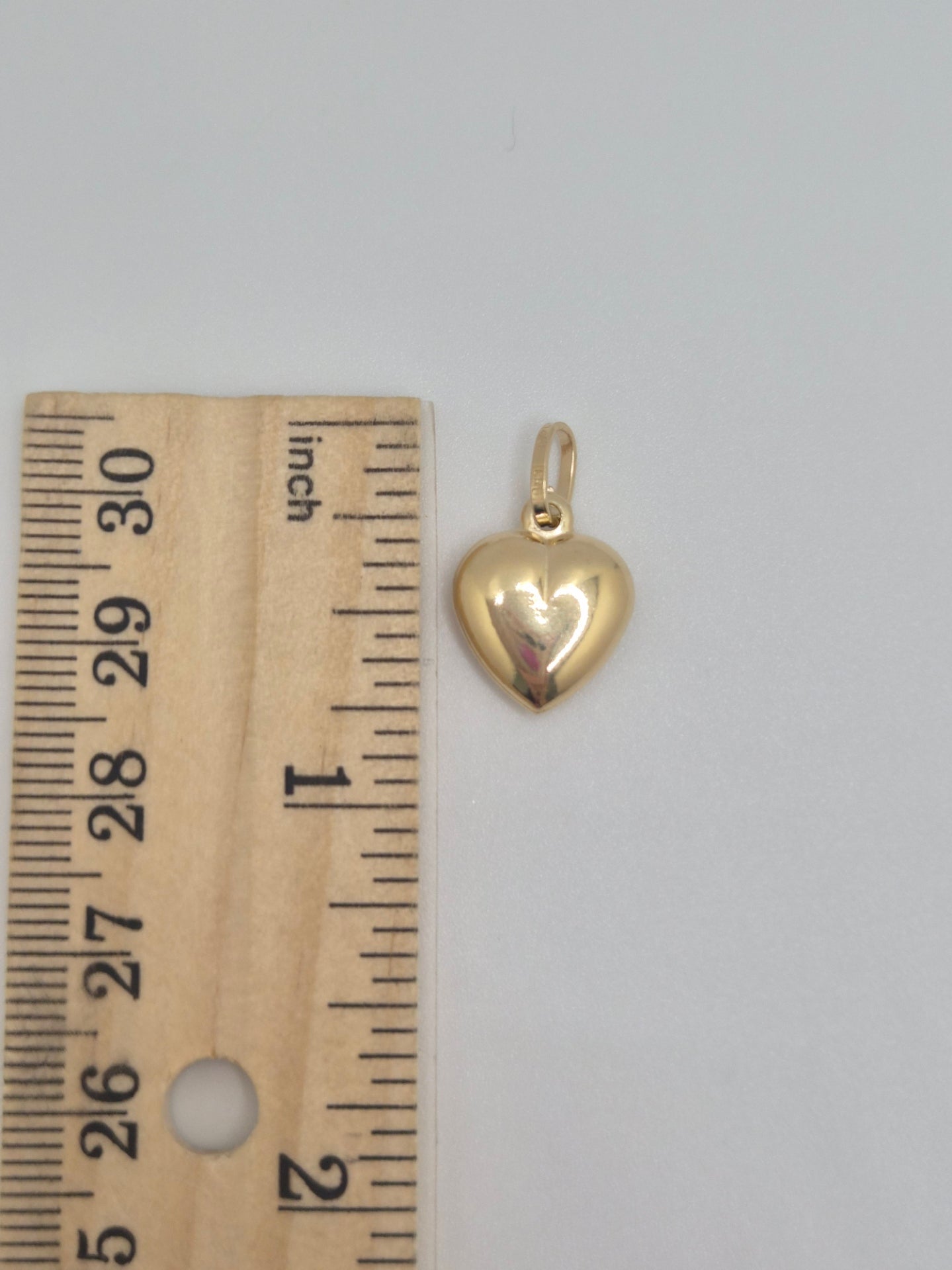 14k 3d heart pendant (0446)