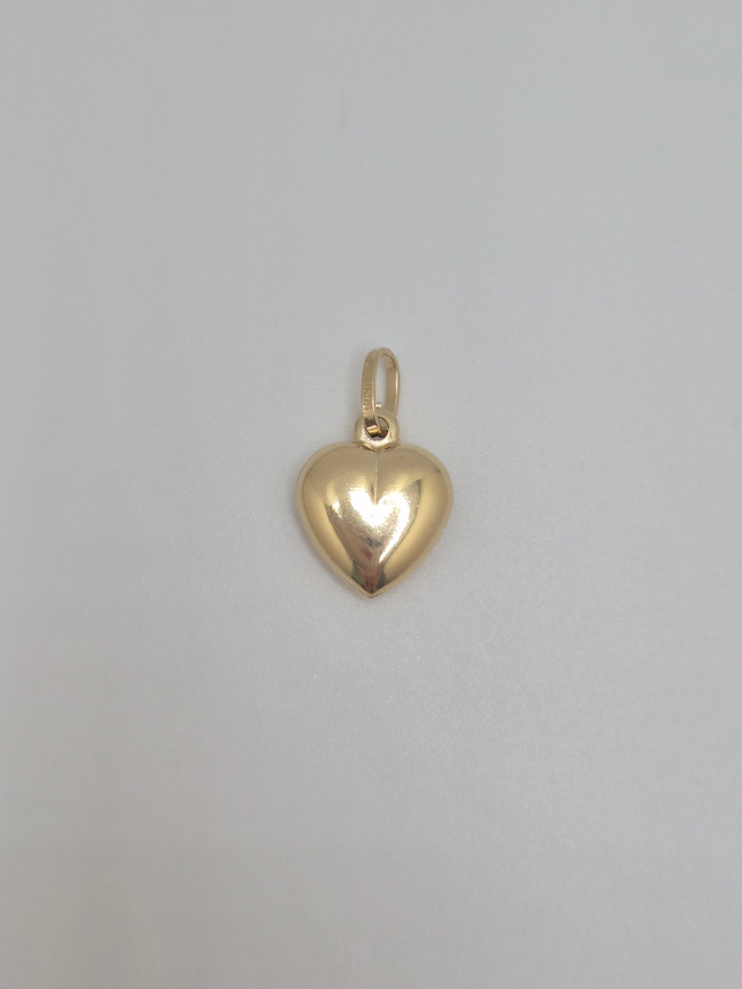 14k 3d heart pendant (0446)