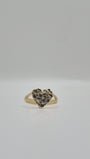 14k Gold Small Heart Nugget Ring