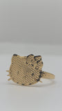 Perfectly Imperfect – 14K Gold Hello Kitty Face Ring (Medium)