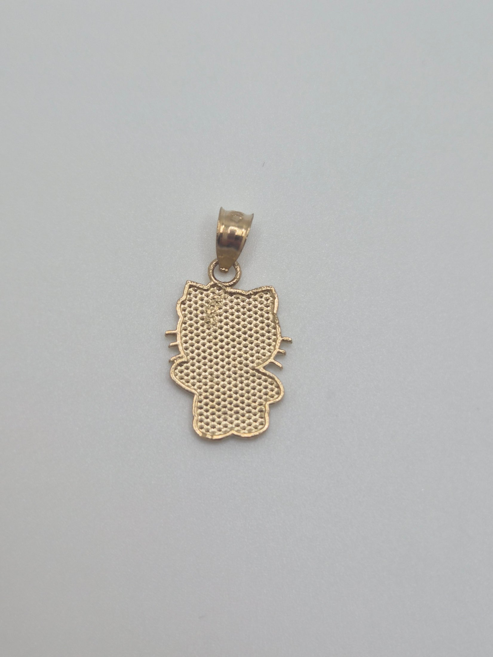 14K Gold Waving Hello Kitty Pendant